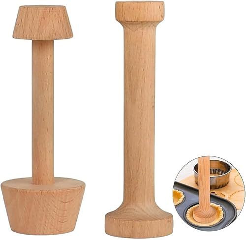 Juego de tartas de madera de doble cara, moldes de madera, tartas de huevo, herramientas de pastelería, herramientas de cocina para hornear DIY