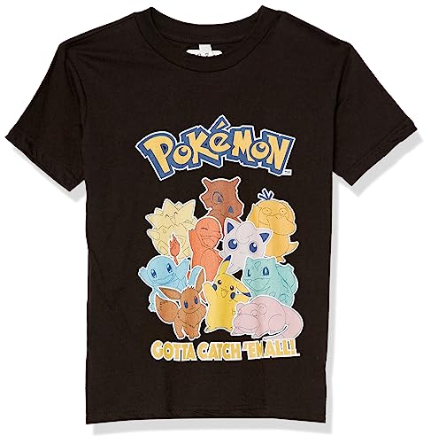 T-Shirt Pokémon garçon manches courtes col rond vêtement enfant Poke Mang