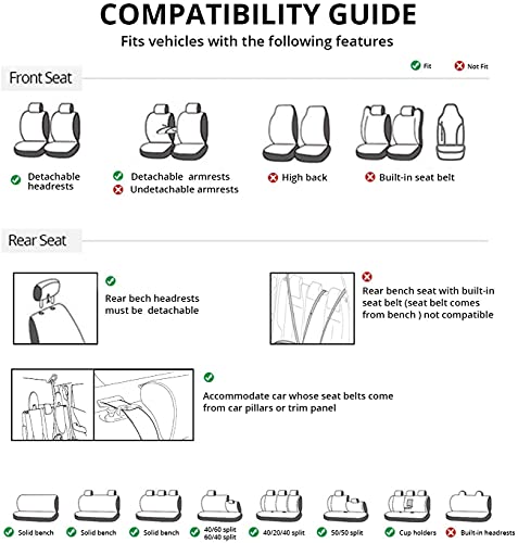 Veshow - Coprisedile anteriore e posteriore per