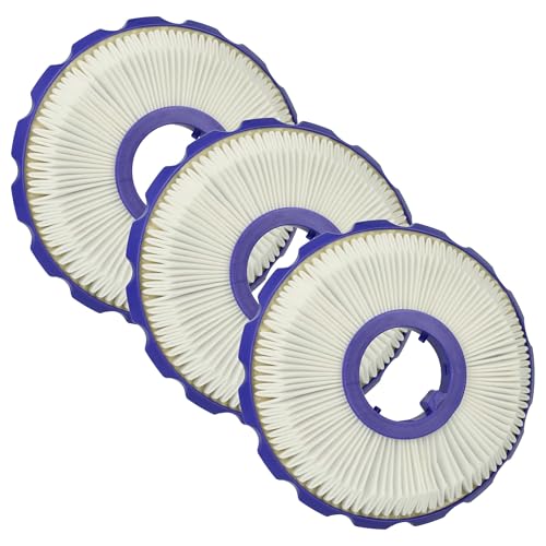 vhbw 3x filtro compatibile con Dyson UP15 Small Ball, DC51 Mulitifloor aspirapolvere - filtro HEPA post-motore blu/bianco