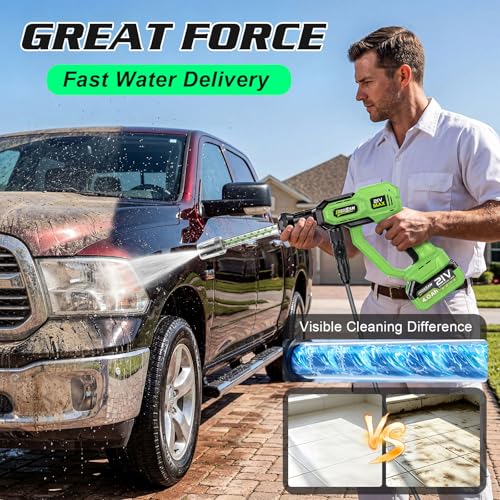 Image of Cordless Portable Washer for Car,Brushless Battery Operated Handheld Washer