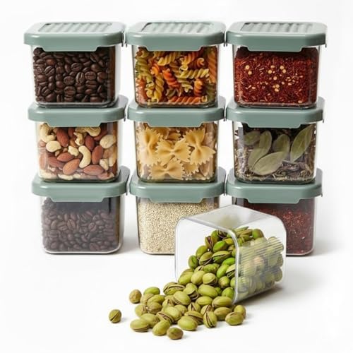 Image of Raawan Plastic Storage Containers Set for Kitchen | Leak-Proof Pantry Organizers for Grains, Pulses, Cereals, and Dry Fruits | Durable, Space-Saving Design (4, 510)