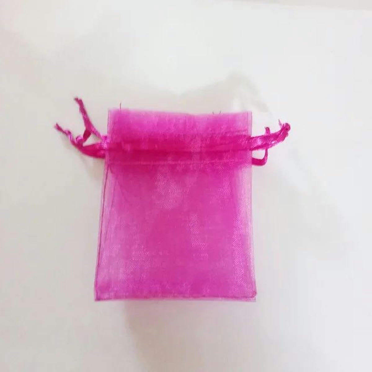 Woreczek organzowy luzem, 20x30 cm Worek organzowy na 50 sztuk biżuterii Opakowanie na biżuterię, woreczek prezentowy na ślub, woreczek ze ściągaczem, torba podróżna dla kobiet(Rose Red)