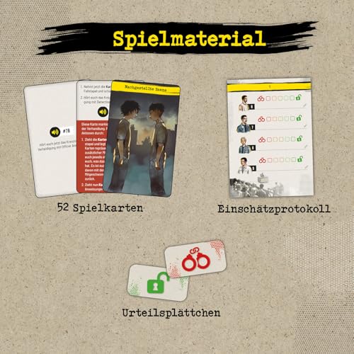 Stadtkrimis Exit Escape Stadtführung Kosmos 685041 Die Jury: Zwei Gesichter - EIN Schuss, Erlebnis Audio Spiel, True Crime Spiel, Krimispiel, Beweise sichten und anhören und am Ende urteilen, Ihr seid die Jury