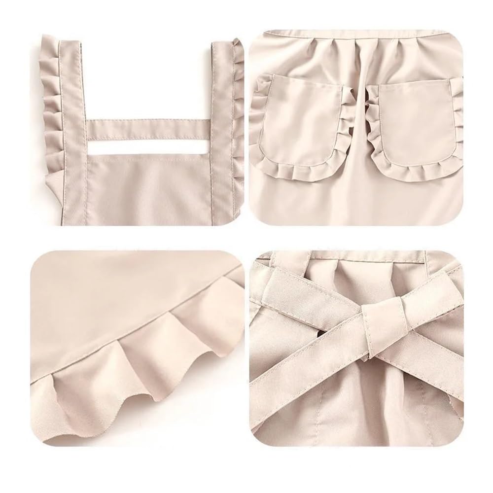 1Pcs Carino Stile Coreano Grembiule Femminile Negozio di Unghie Cucina Caffè Tuta Da Cucina di Pulizia A Casa Grembiule