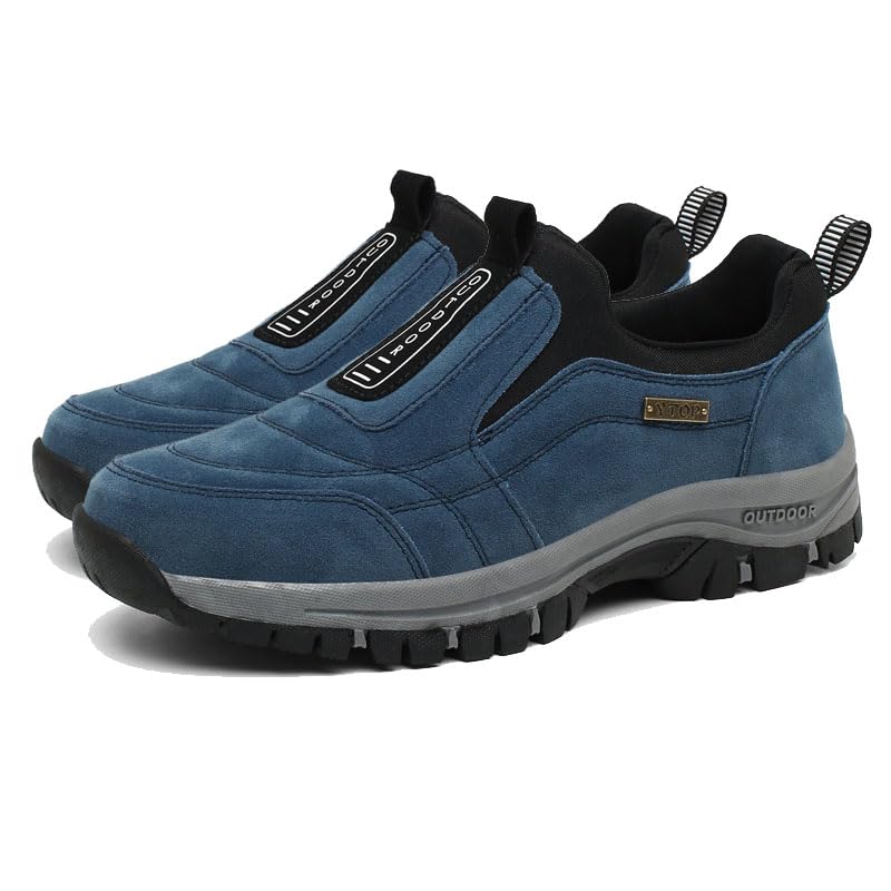 Men's Waterproof Hiking Shoes Comfortable Orthopedic Walking Shoes Slip on Sneakers Outdoor Shoes