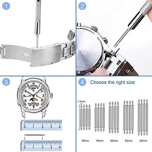 Jorest AJJOER0301ORDUS1 Watch Battery Replacement Kit, Watch Repair Screwdriver, Watch Band Replacement Tool, Watch Wrench Back Remover, Watch Case Opener thumb #5