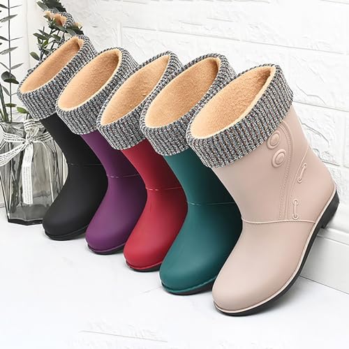 Bottes de pluie pour femme imperméables confortables et légères
