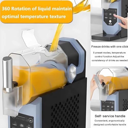 ZenSeFarin Slush EIS Maschine, Professioneller Slusheis Maschine für Zuhause in 15 Minuten, 2000-ml-Behälter mit 5 Voreingestellten Programmen, Kein EIS Nötig, Selbstreinigend – Bild 5