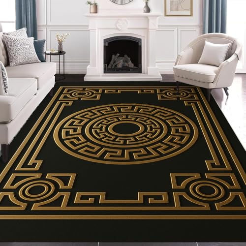 6x8 Retro Greek Key Meander Rug