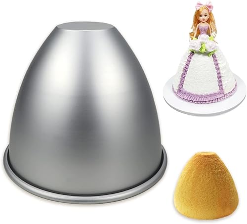 Molde de aluminio de 4.7 x 4.7 in para decoración de tartas de princesa para tartas de boda, fiesta en casa, 4.7 x 4.7 in