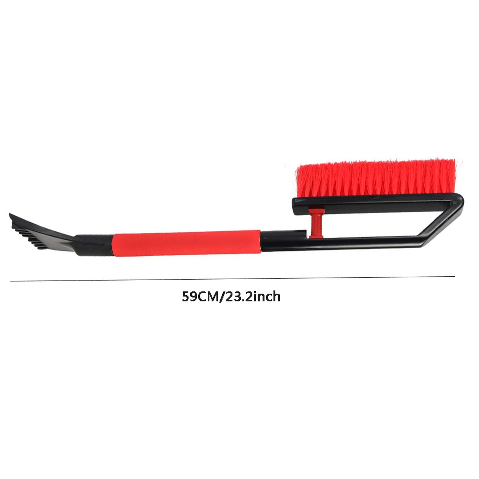 Brosse à Neige grattoir à Glace Pelle à Neige 23,2 Pouces avec Brosse à Glace et à Neige avec Soft Gri, adaptée aux camions et SUV