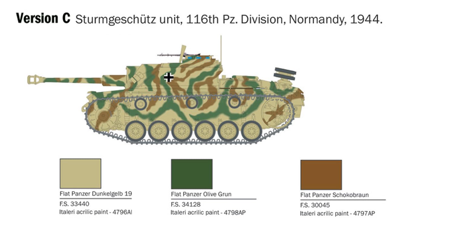 Italeri 25756 1:56 Sd.Kfz. 142/1 StuG III - Modellismo, kit da costruzione, modellismo da pavimento, fai da te, hobby, incollaggio, kit in plastica, fedele ai dettagli, non verniciato