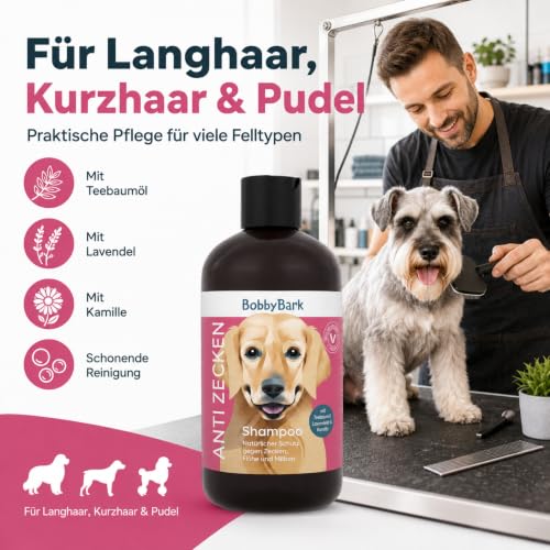 Hundeshampoo Anti Zecken 250ml – Natürliches Zeckenshampoo für Hunde