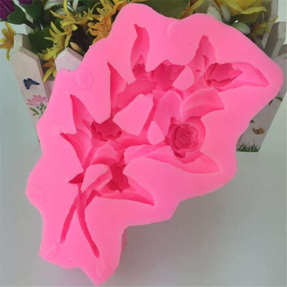 Rose flower candle silicone mold - België