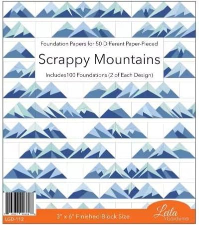 Leila Gardunia Design Scrappy Mountains Foundation Paper Piecing LGD-112