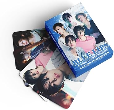 CORTIS Blue Lips Lomo Card Set - 55PCS HD Kpop Photocards, Collectible Merchandise for CORTIS Fans