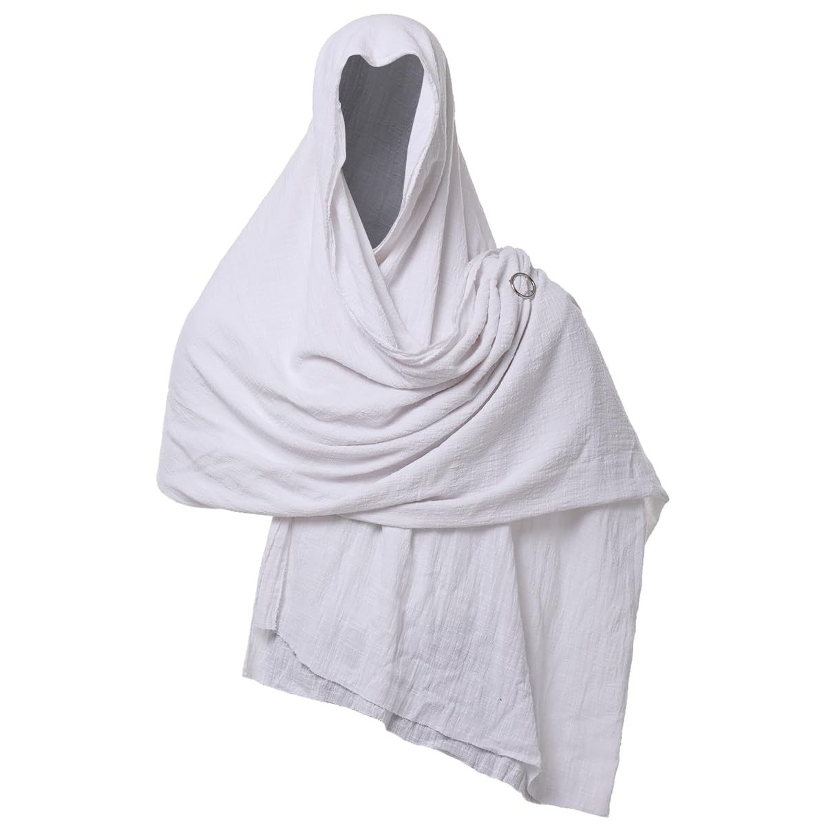 GRACEART Shawl Scarf Hood Sash Cowl Medieval Wizard Mage Costume Wrap Cloak With Brooch Pin