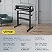 VEVOR Vinyl Cutter, 34inch Vinyl Cutter Plotter with Stand, Adjustable Speed Force for Sign Making Vinyl Plotter, SignMaster Software Vinyl Tape Tools Vinyl Printer Available with COM/USB/Bluetooth