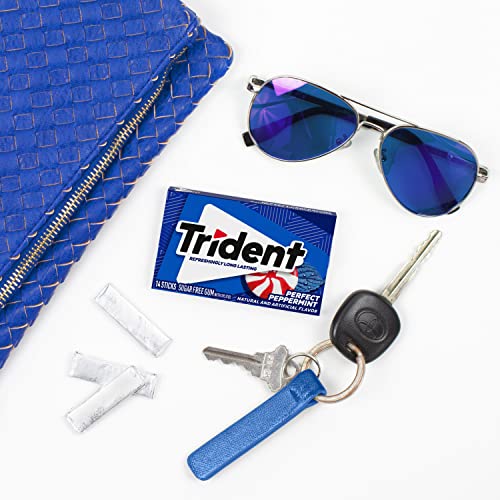 Trident Perfect Peppermint Sugar Free Gum, 12 Packs Of 14 Pieces (168 Total Pieces) #TOP5