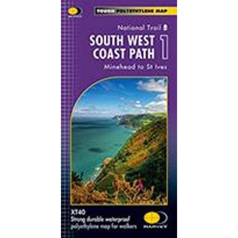 South West Coast Path 1 XT 40 Minehead to St. Ives (Route Maps) (Trail Map)