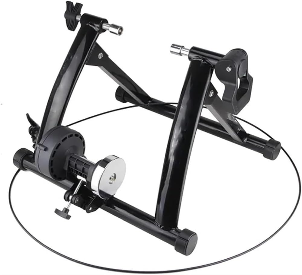 Stationärer Fahrradständer for Indoor-Reiten, Radfahren, magnetischer Fahrradtrainer-Ständer for Indoor-Übungen, zusammenklappbarer intelligenter Fahrradtrainer, Fahrradtrainer-Ständer for 26-28 Zoll,