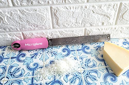 Image of Microplane Premium Classic Citrus Zester Tool and Parmesan Cheese Grater (Bubblegum Pink)