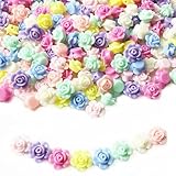 Preiswertes Bunten Rosenperlen Set: Das Set enthält 350 bunte Rosenperlen aus Acryl, ausreichend für den täglichen Bedarf.