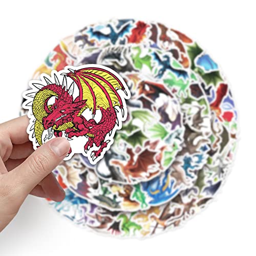 Dragon Stickers for Laptop (100 PCS),Gift for Children Teens Adults Girl Boys,Waterproof Stickers for Water Bottle,Dragon Vinyl Stickers for Scrapbook,Skateboard,Bike,Phone,Dairy - Image 3