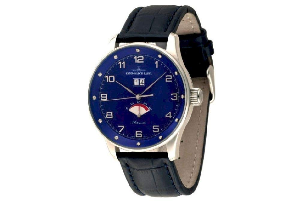 Zeno-Watch Herrenuhr - X-Large Retro Big Date Power Reserve (12 Crystal) - P590-Dia-g4