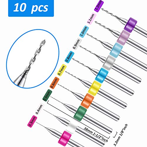 37 Pieces Hand Drill Set, Include Pin Vise Hand Drill with Mini Drills, Twist Drills and Bench Vice for Craft Carving DIY