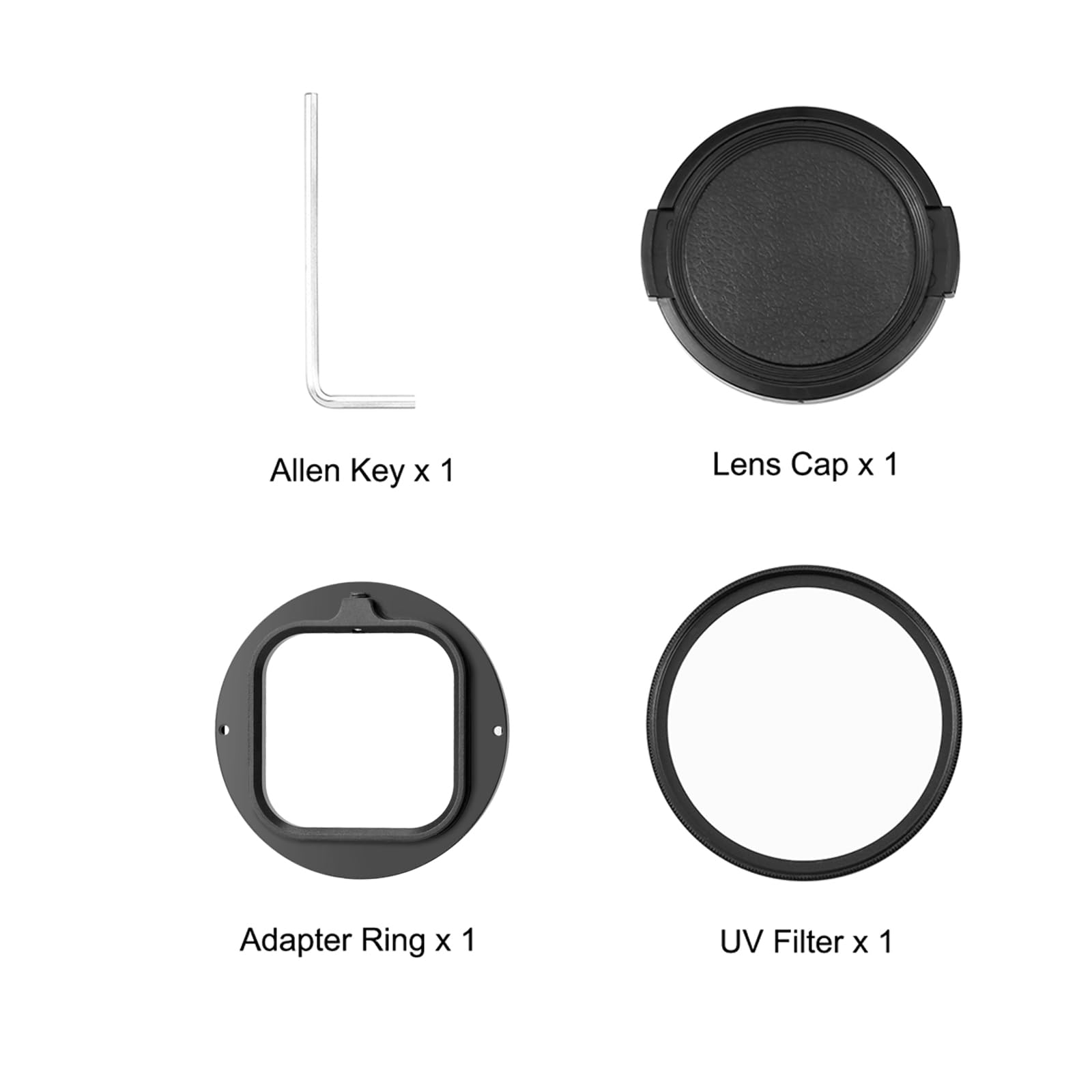 PULUZ Adaptador de filtro de lente UV de 52 mm para Insta360 Ace Pro, accesorios de cubierta de lente de cámara para Insta360 Ace Pro