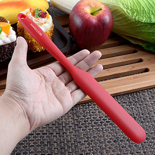 Silicone Spatula - 7 Spatulas Silicone Heat Resistant - Mini Rubber Spatula Set - Cooking Spatulas for Nonstick Cookware - Colorful Baking Kitchen Spatula Set - One Piece Design Spoon (Multicolor)