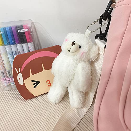 ASUYOERU Mochila Kawaii japonesa linda ombro menina estudantes bolsa escolar transversal, Rosa, larg