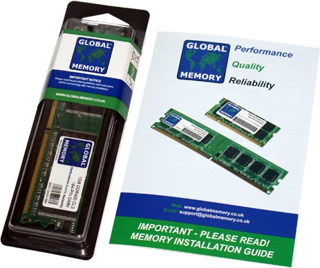 1GB DDR 400MHz PC3200 184-PIN DIMM Memoria RAM para Ordenadores DE SOBREMESA/Placas Base