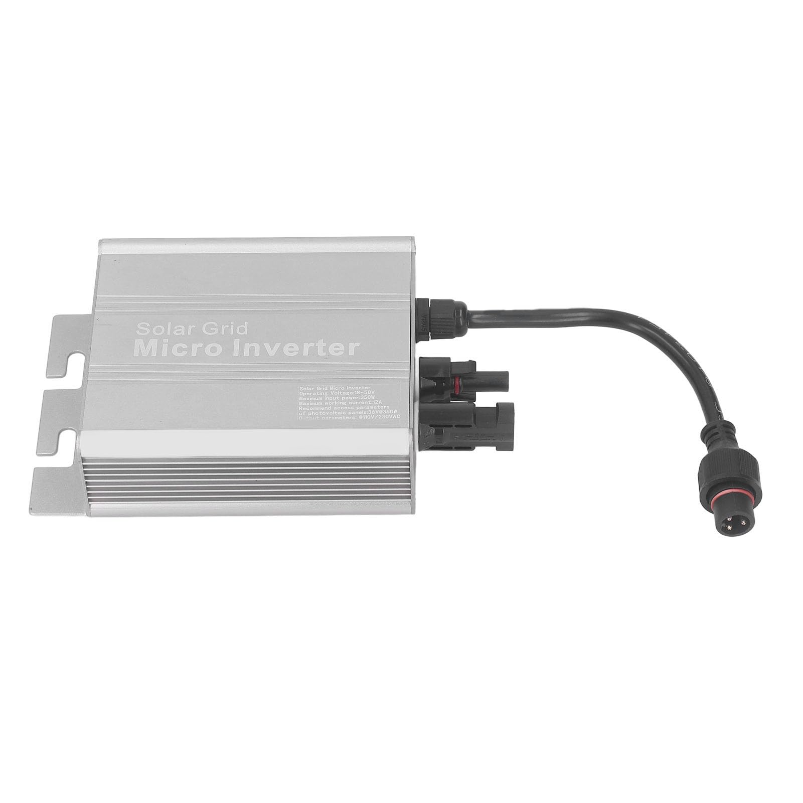 Alomejor Solar Grid Tie Micro Inverter 120V, IP65 Waterproof (260W) | Stop aluminium, wysoka wydajność, automatyczna identyfikacja, przyjazny dla użytkownika, mały rozmiar