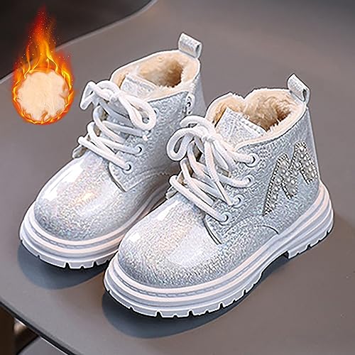 IWIHMIV Toddler Girl Winter Shoes Girls Ankle Boots Side Zipper Outdoor Booties Dress Walking Shoes Girls Ankle Boots3