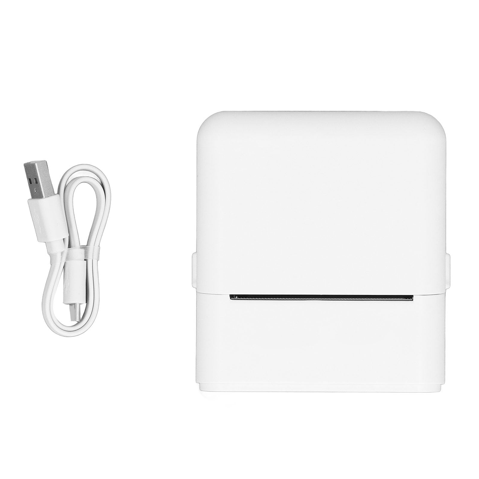 Stampanti per Etichette Termiche, Semplici Stampanti Operative Etichette Senza Cable per Piccole Aziende (White)