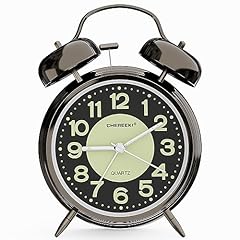 CHEREEKI Loud Alarm Clock for Heavy Sleepers Adults, Silent Non Ticking Analog Clock with product