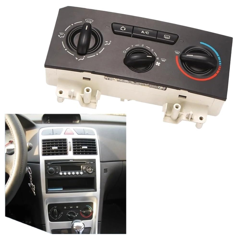 botonera clima Compatible Con Peugeot Para 307 2004-2010 Panel De Control De Aire Acondicionado Y Calefacción 6451JS 6451JR 6451LF
