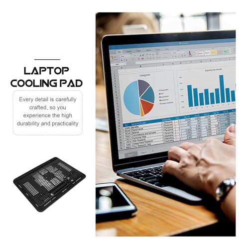 Base para portátil con ventilador USB y soporte ergonómico miniatura 4