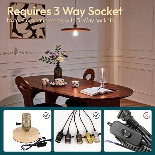 Image of ALAMPEVER 3 Way Light Bulbs 4 Pack, 30 /70 /100W Equivalent, Bright A19 LED Light Bulb, 5000K Daylight White, 500 /1000 /1600LM, 4 /8 /12W, E26 Base, Non-Dimmable, Ideal for Living Room, Entryway, Hallway