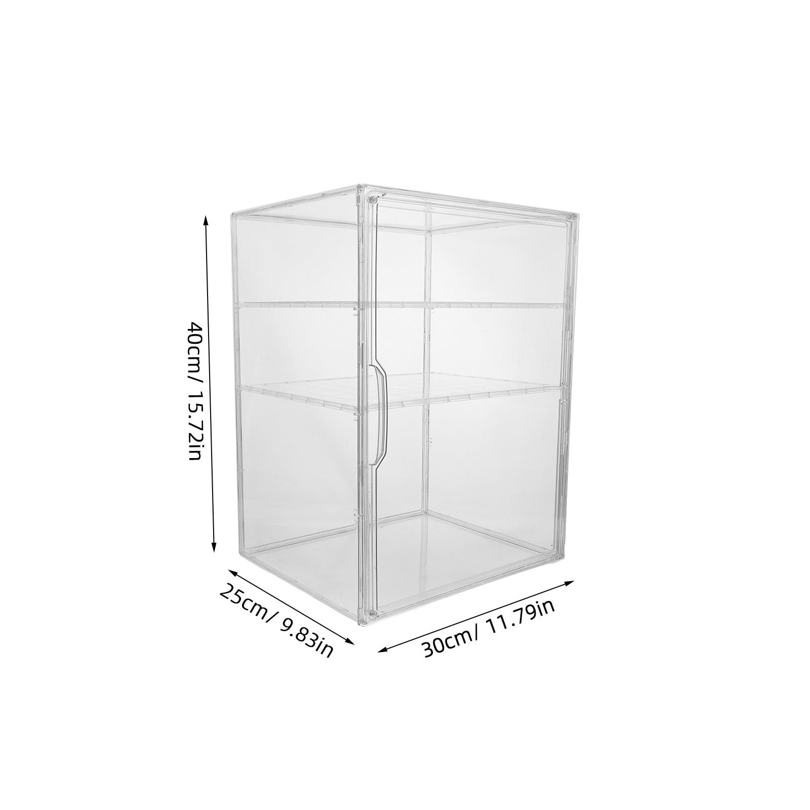 COHEALI Transparenter 3 stufiger Babyflaschen Aufbewahrungsbox aus Acryl mit Magnettür und Verstellbaren Fächern für Flexible Lagerung im Badezimmer oder Kinderzimmer