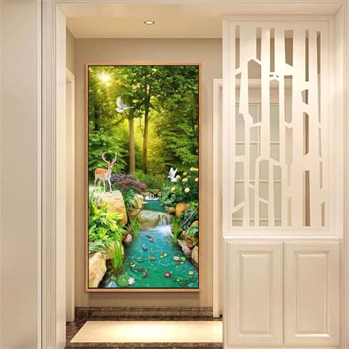 Diamond Painting Enfant et Adulte - Kit Point de Croix Animaux 70x200cm