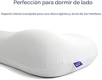 Vista 3 de C CUSHION LAB Almohada de sueño profundo, diseño ergonómico patentado de contorno para dormir de lado y espalda, forma cervical ortopédica acuna