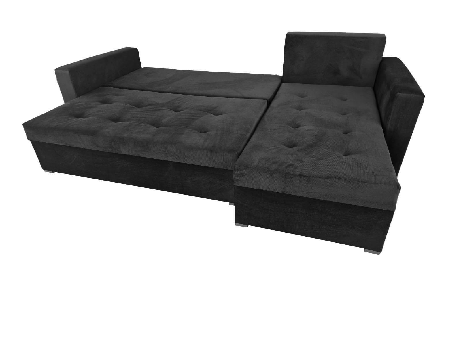 Ecksofa Geschmack in schwarz