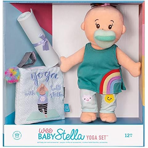 Wee Baby Stella Soft Doll with Yoga Set Cover