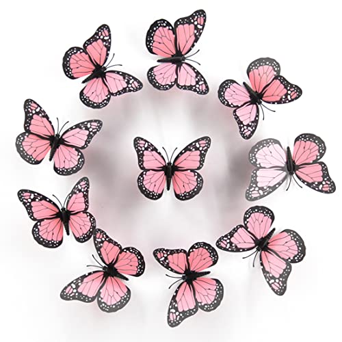 Vinilos decorativos 3D mariposa monarca realistas