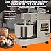 Commercial Food Mixer, 10.5Qt Capacity, Spiral Mixer 750W Dual Rotating Dough Kneading Machine with Food-grade Stainless Steel Bowl, Security Shield & Timer Included, Baking Equipment for Restaurant