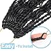 Senegalese Twist Crochet Hair with Curly Ends 18 Inch Natural Black Boho Island Twist Crochet Braids Boho Goddess Twist Crochet Hair for Black Women(9Packs, 1B)